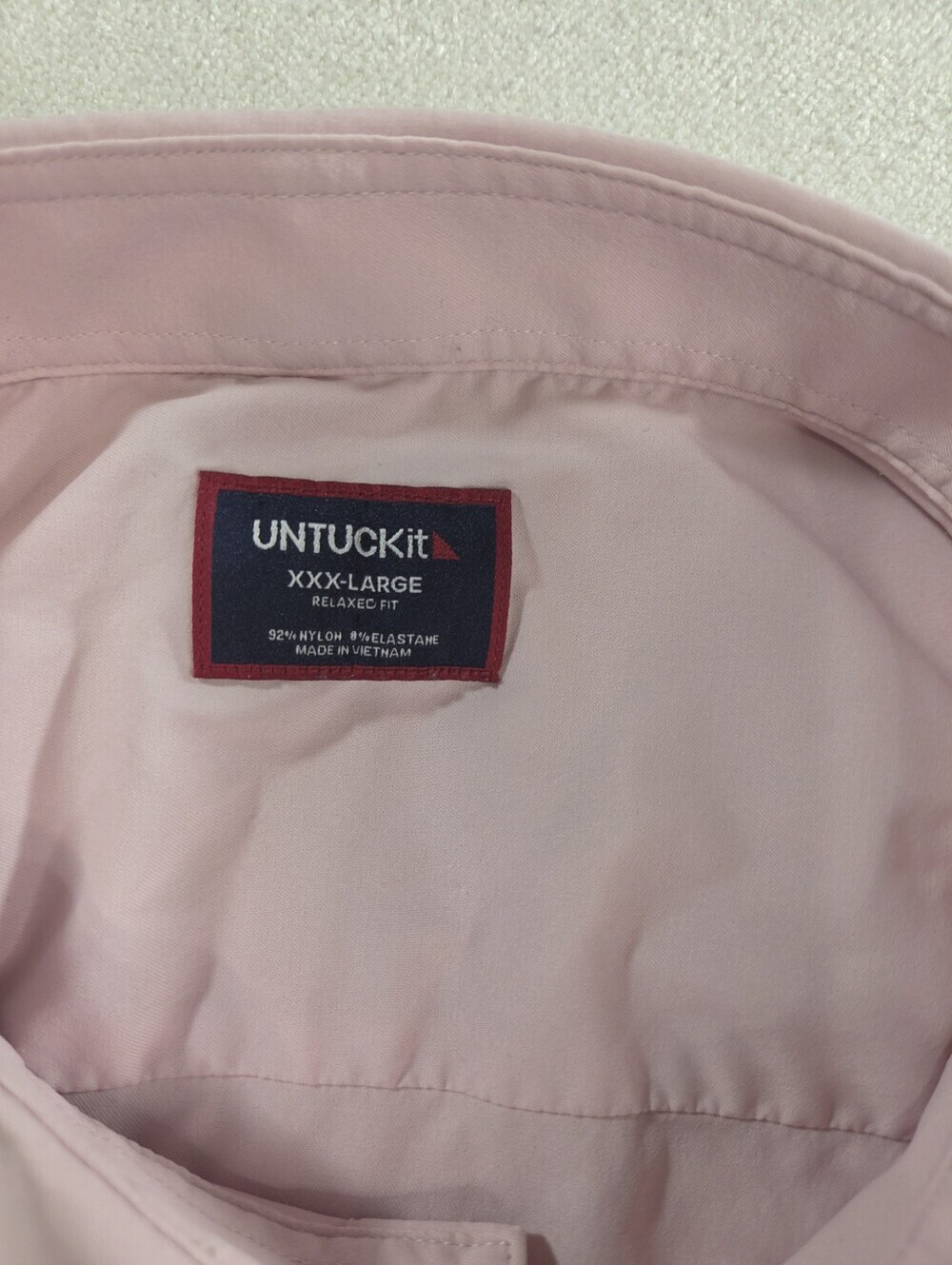 UNTUCKit Gironde SS Pink Stretch Button Up Shirt 3XL - Picture 2 of 6